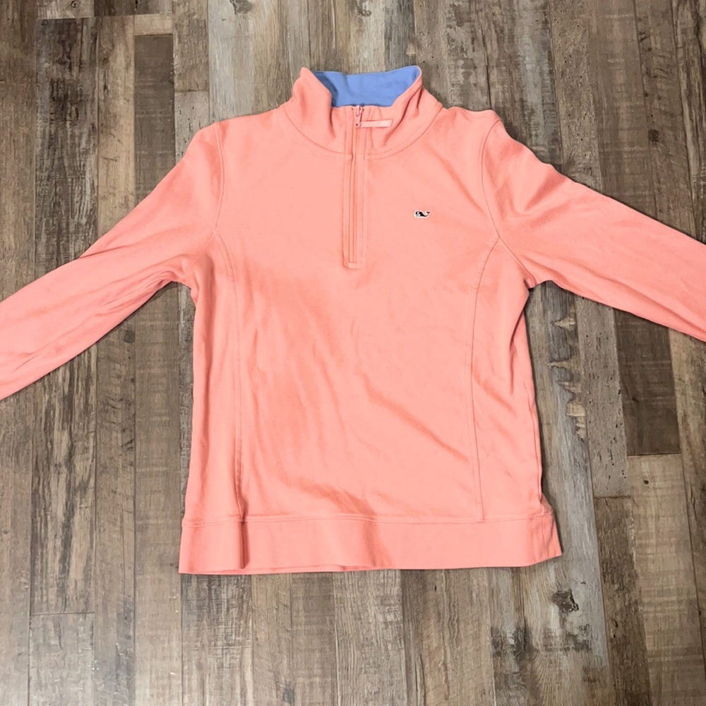 *VINEYARD VINES* pink quarter zip ; size: M ; condition: *NEW*
